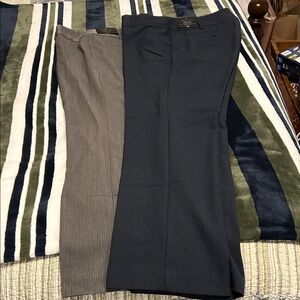 Worthington Navy and Gray Curvy Fit Pants